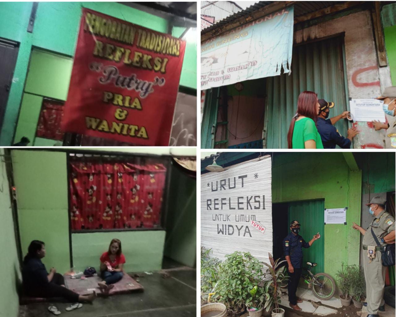 Read more about the article Penyegelan Tempat Panti Pijat di Lakukan Oleh Kasi Satpol PP Kecamatan Cikarang Barat