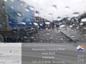 Read more about the article Suasana Kab Bekasi di Guyur Hujan Pagi Hari