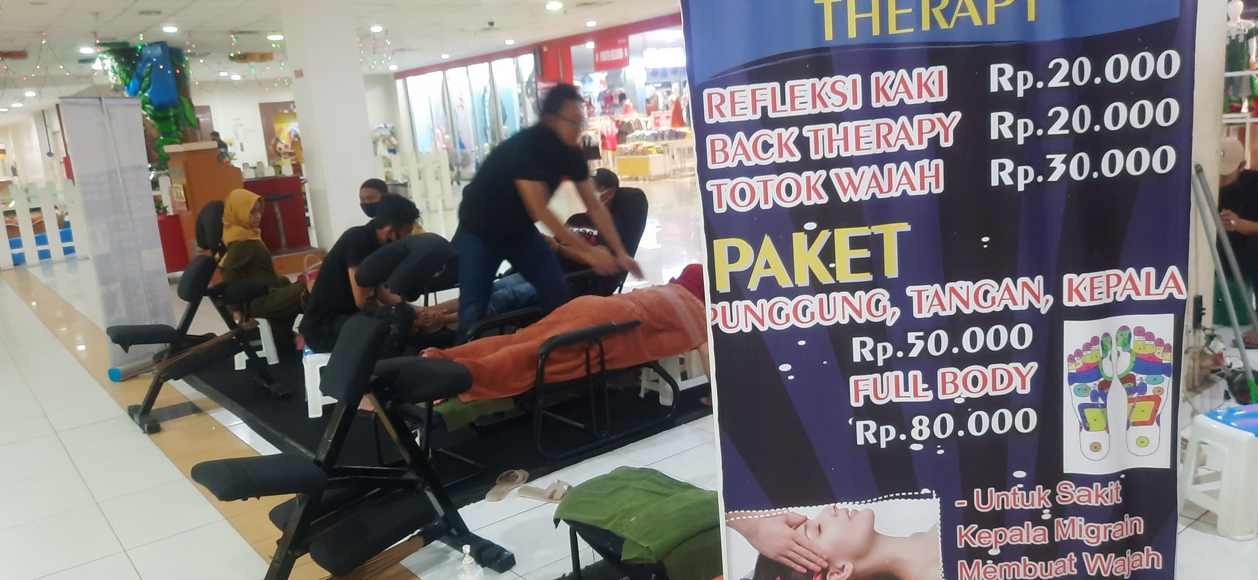 Read more about the article Rajendra Terapy di Mall Sentra Grosir Cikarang ( SGC ) Terapy Sehat Untuk Pengunjung