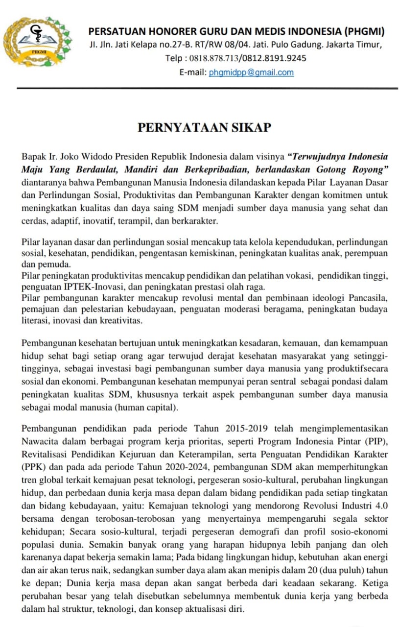 Read more about the article PHGMI Dukung Pemerintah Dalam Pembangunan Kesehatan dan Pendidikan