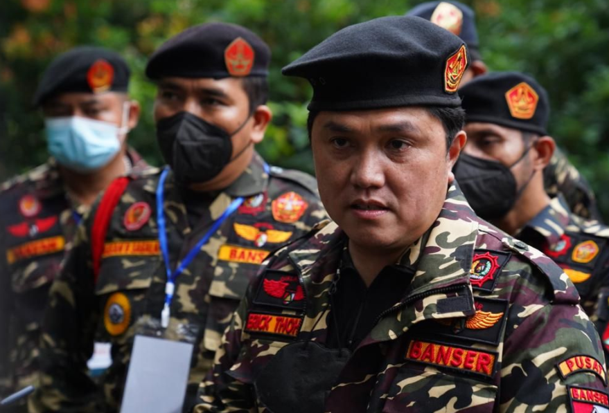 Read more about the article Erick Thohir secara resmi menjadi anggota kehormatan Banser