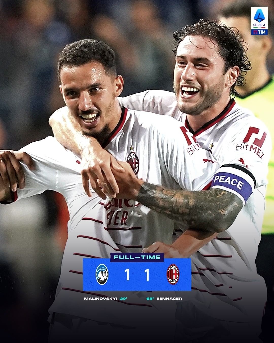 Read more about the article AC Milan Bermain Imbang Melawan Atalanta, Ismael Bennacer Menjadi Penyelamat