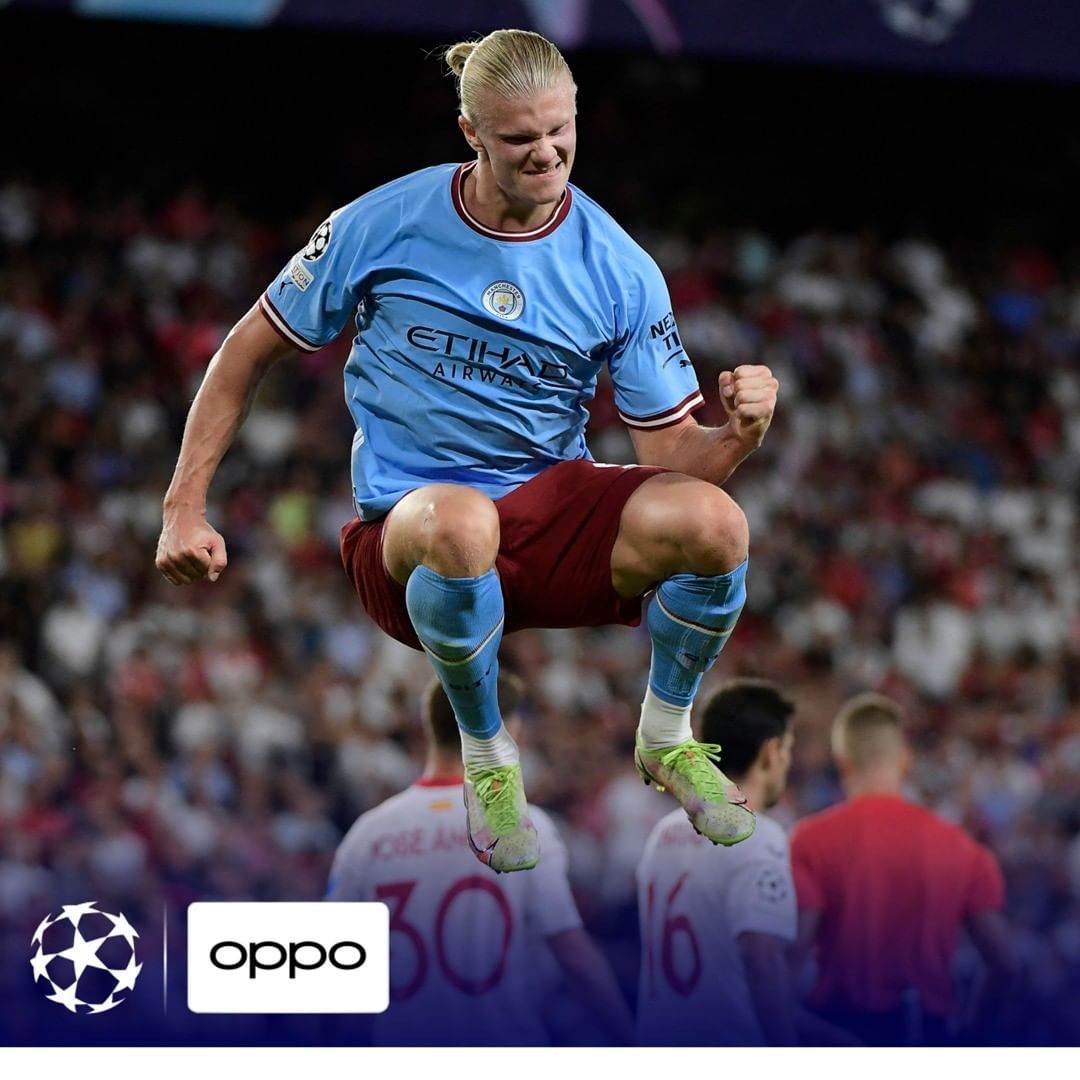 Read more about the article Manchester City Hajar Sevilla 4-0, dalam laga pertama phase Group Liga Champions