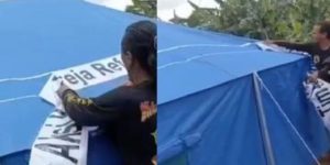 Read more about the article Pelaku Kasus Pencopotan Label Gereja Di Tenda Bantuan Gempa Cianjur Terancam 5 Tahun Penjara