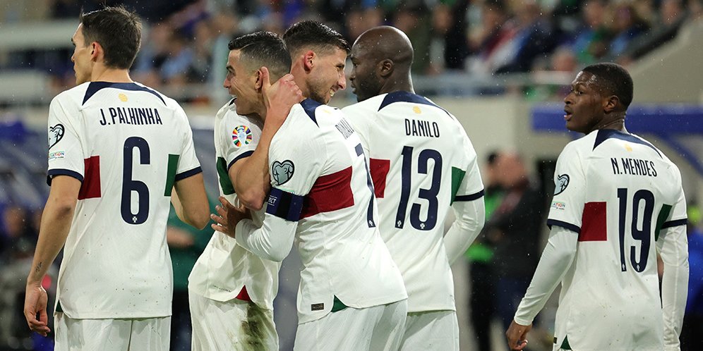 Read more about the article Hasil Kualifikasi Euro 2024: Portugal vs Luksemburg 6-0, Ronaldo Cetak 2 Gol