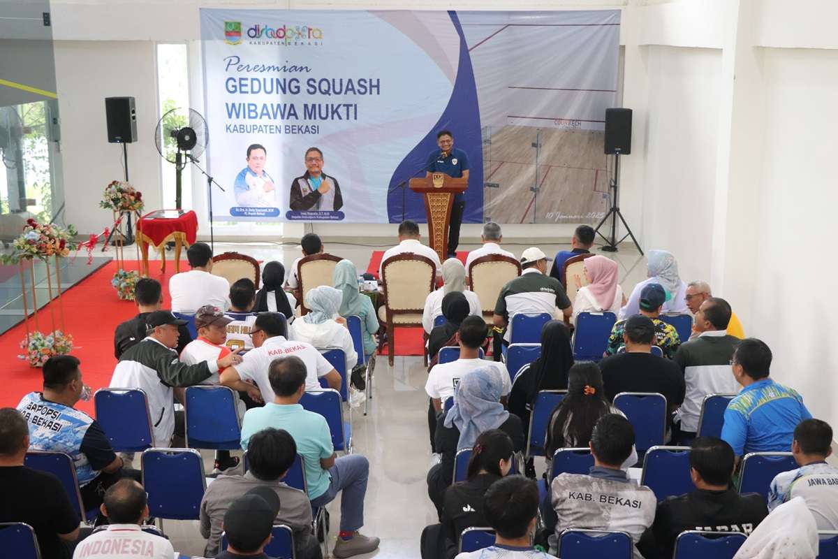 Read more about the article Resmikan Gedung Squash Wibawa Mukti, PJ Bupati Bekasi Dorong Prestasi Olahraga di Tingkat Nasional