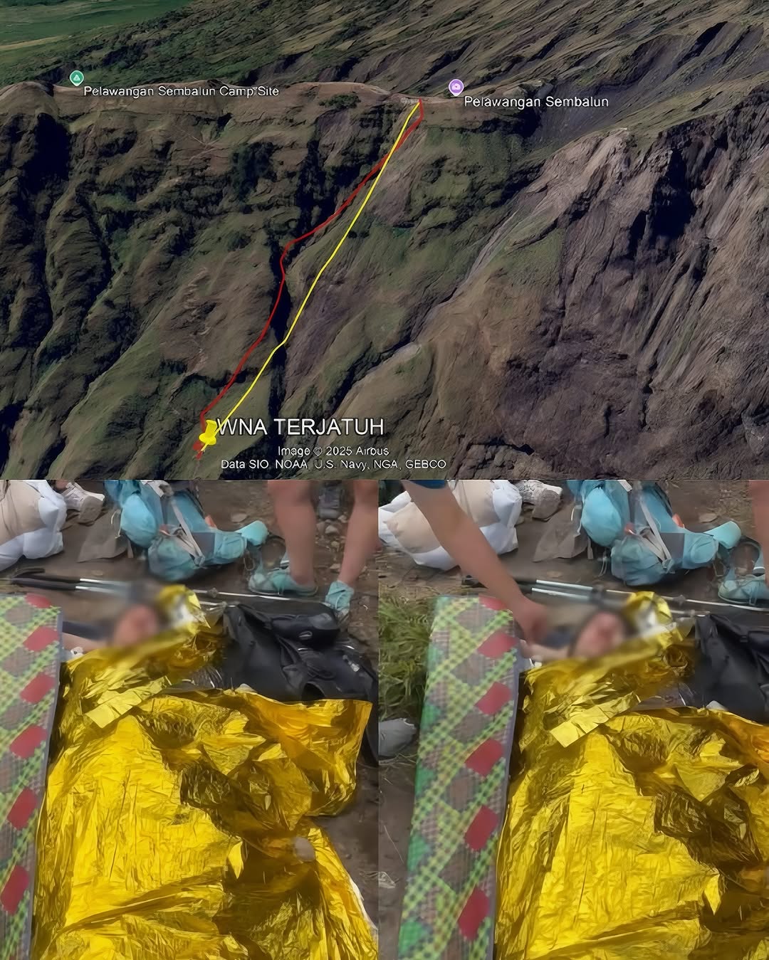 Read more about the article Kembali Terjadi Seorang Wisatawan Asing Asal Swiss Jatuh di Gunung Rinjani