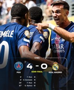 PSG Hajar Real Madrid 4-0 di SemiFinal di Piala Dunia Antar Klub 2025, PSG Lawan Chelsea di Final