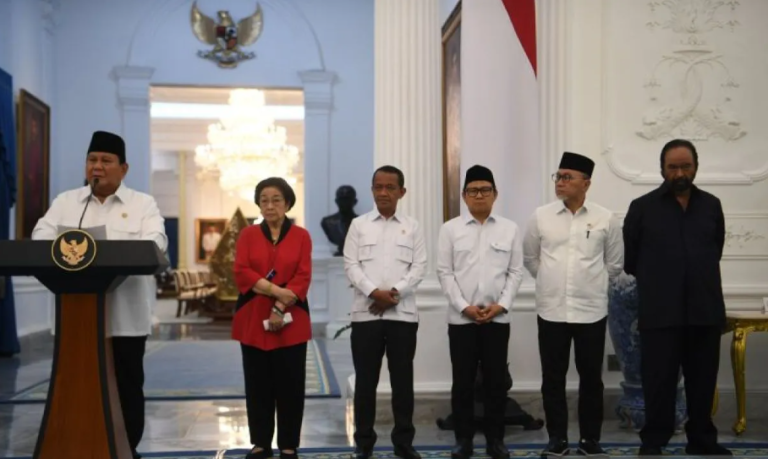 Presiden Prabowo bersama Ketua umum Partai Politik Sepakat Hapus Tunjangan Anggota DPR RI