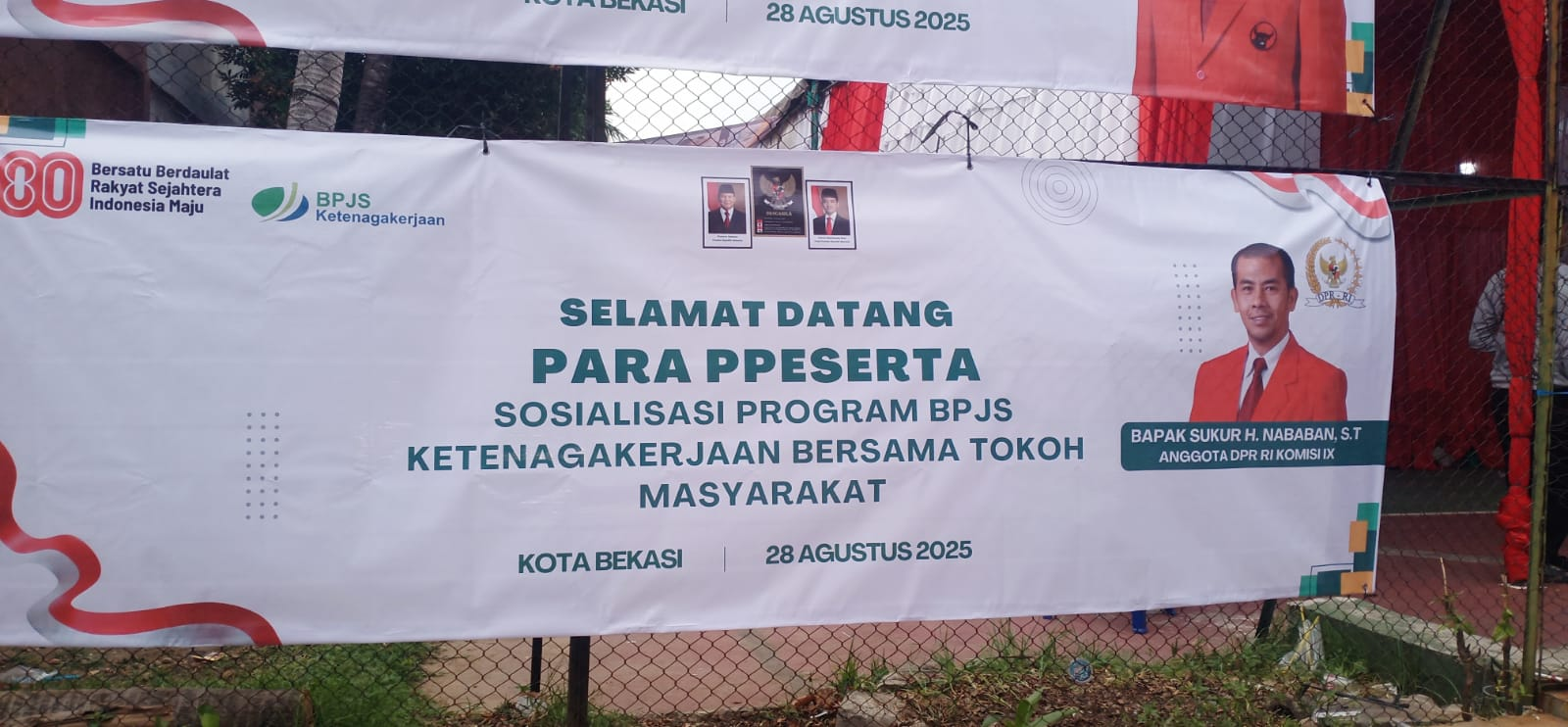 Read more about the article Acara Sosialisasi Program BPJS Ketenagakerjaan Kota Bekasi bersama Anggota DPR RI Komisi IX Melarang Wartawan Meliput