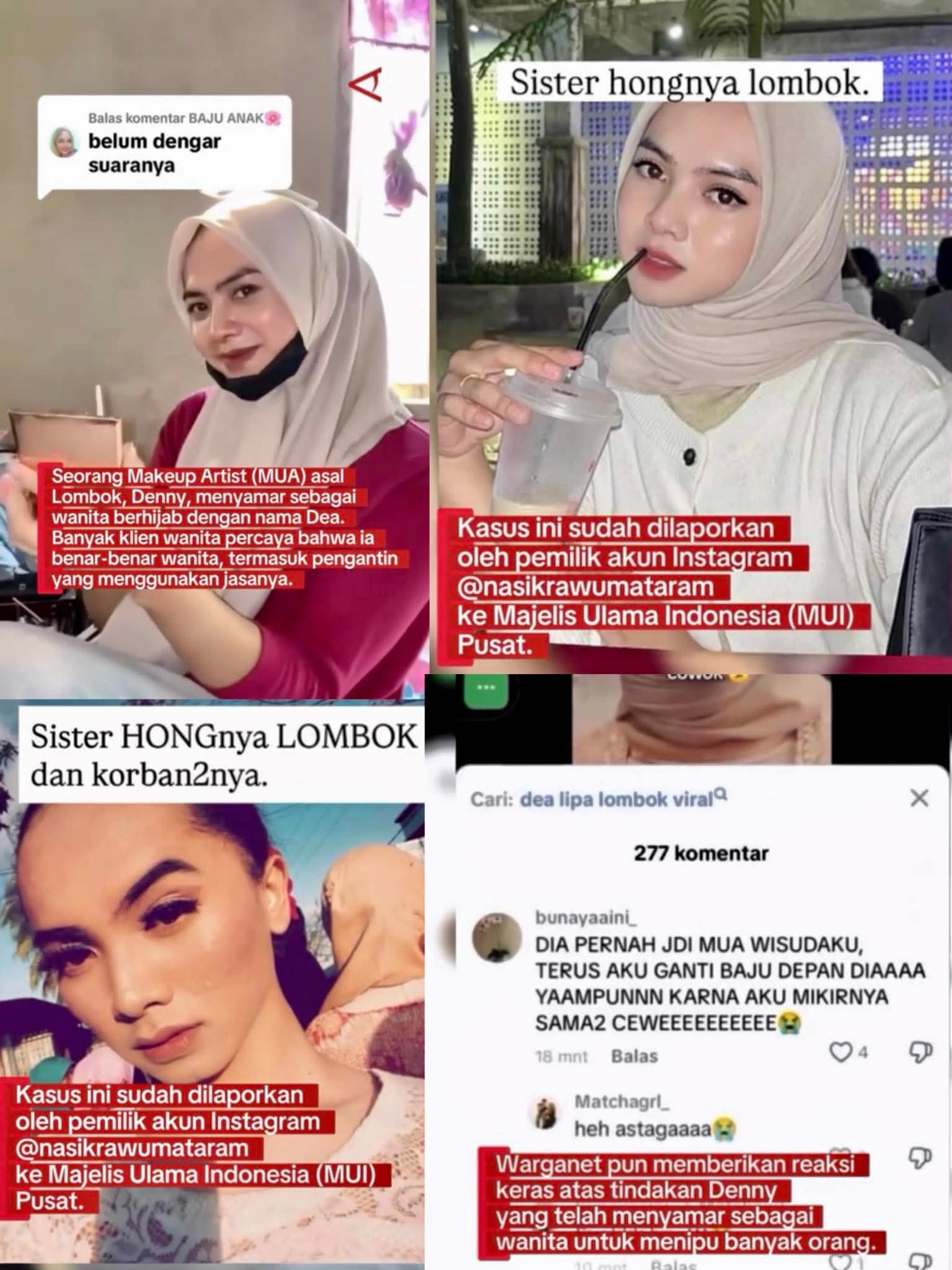 Read more about the article Viral Sosok “Sister Hong” versi Indonesia di Lombok, Terkenal Menjadi MUA