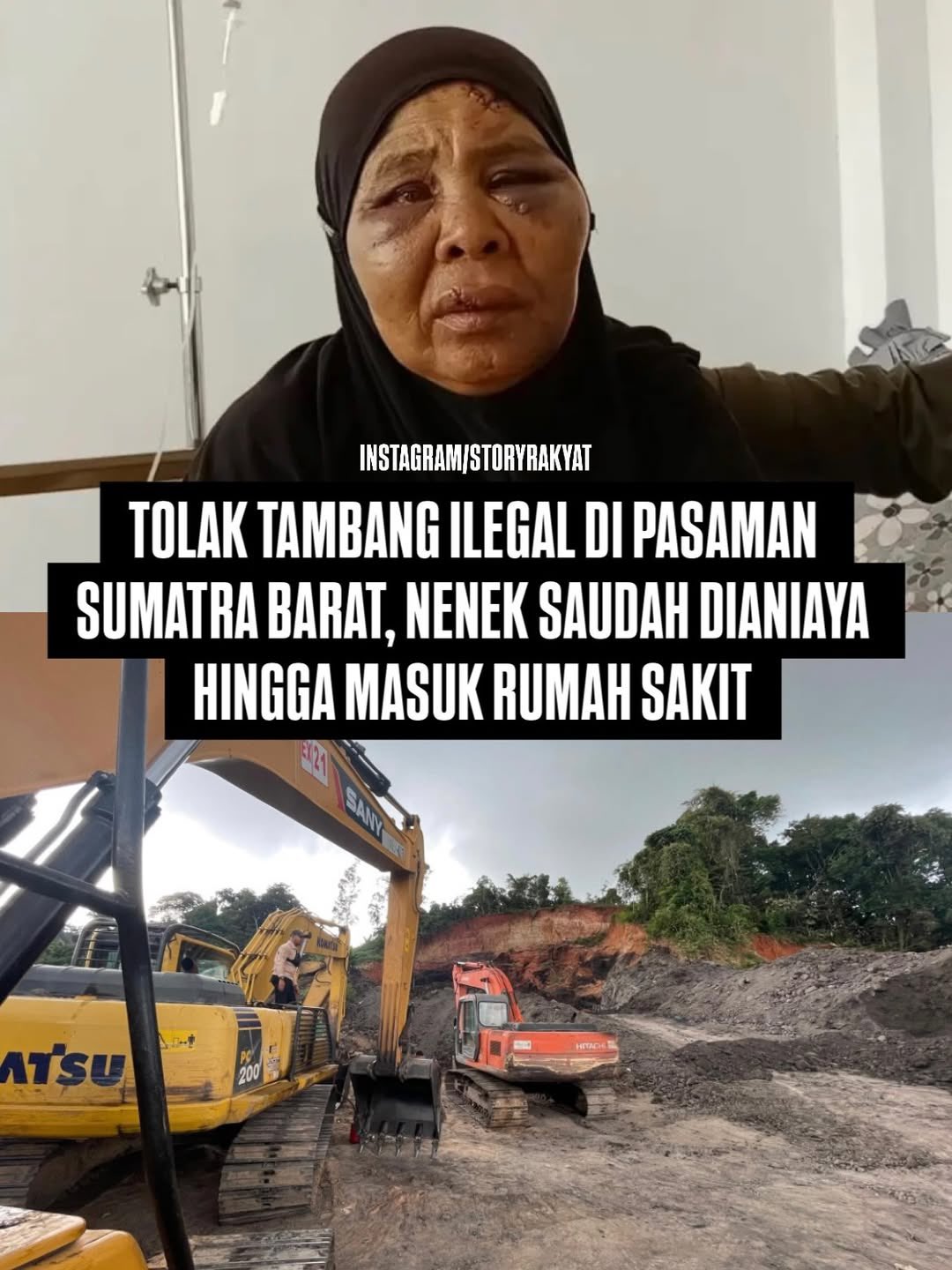 Read more about the article Viral Nenek Saudah Dihajar Hingga Babak Belur karena Menentang Tambang Emas Ilegal