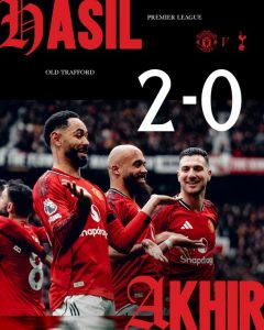 Manchester United Berhasil menang lawan tottenham