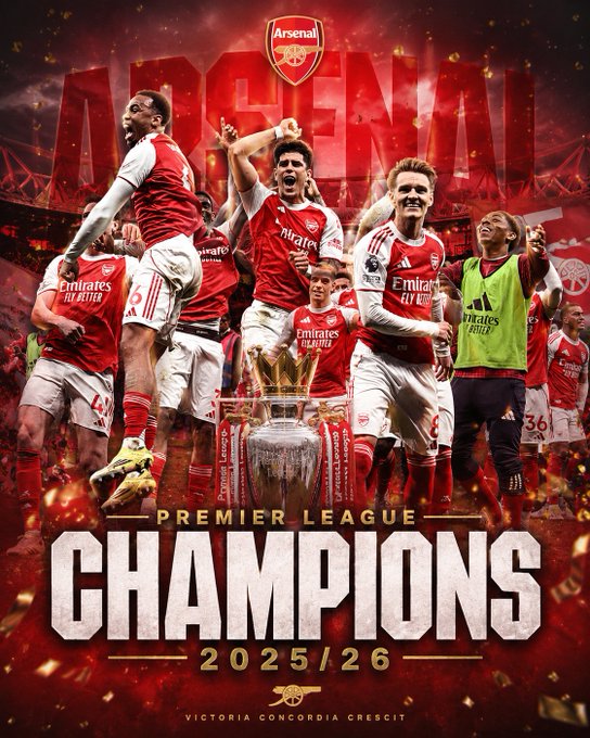 Read more about the article Penantian 22 Tahun Arsenal, Hingga Akhirnya Juara Liga Inggris 2025-2026