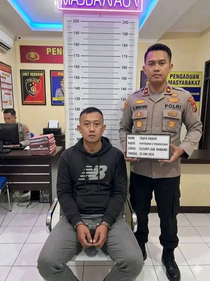 pengangkapan tersangka penganiayaan wanita di bandung