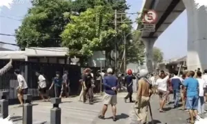bentrokan di menteng
