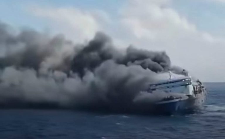KMP Mutiara Sentosa 2 Terbakar di Perairan Sumenep